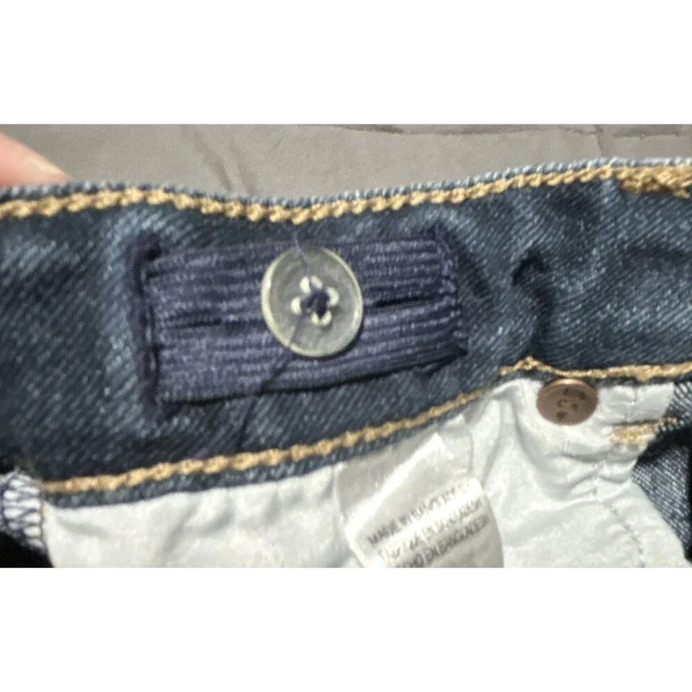 Lucky Brand Riley Girls Dark Wash Denim Cut Off Shorts Distressed Frayed-Size 14